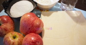 Рецепт приготовления яблочных розочек из слоеного теста